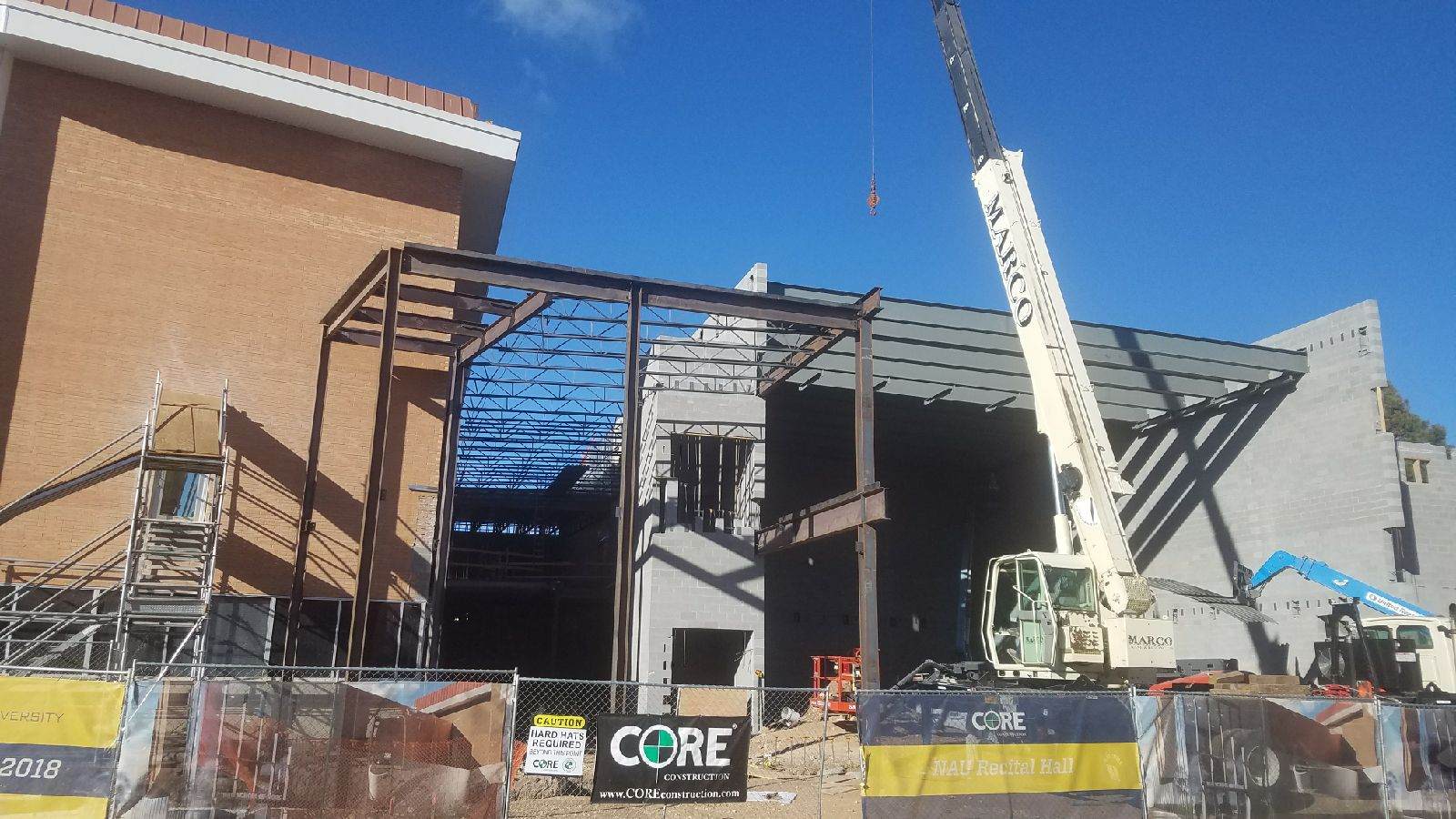 NAU Recital Hall Erection